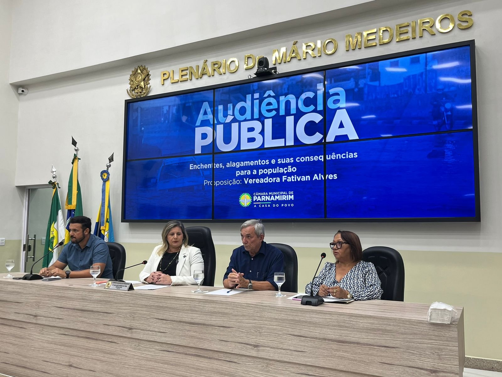 Mandato da vereadora Fativan Alves realiza Audiência Pública para discutir os alagamentos/enchentes no município de Parnamirim