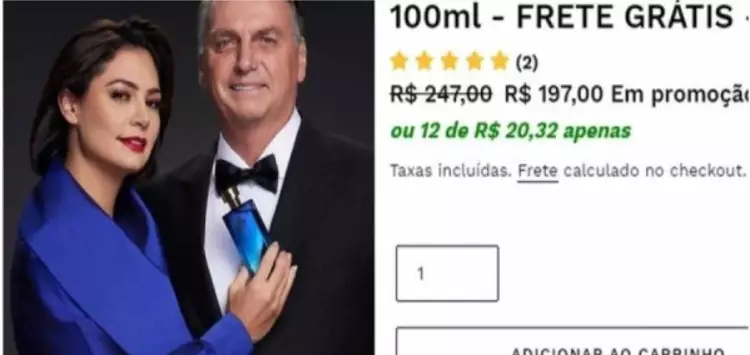 ‘Mito’, novo perfume amadeirado de Bolsonaro, é lançado por R$ 197