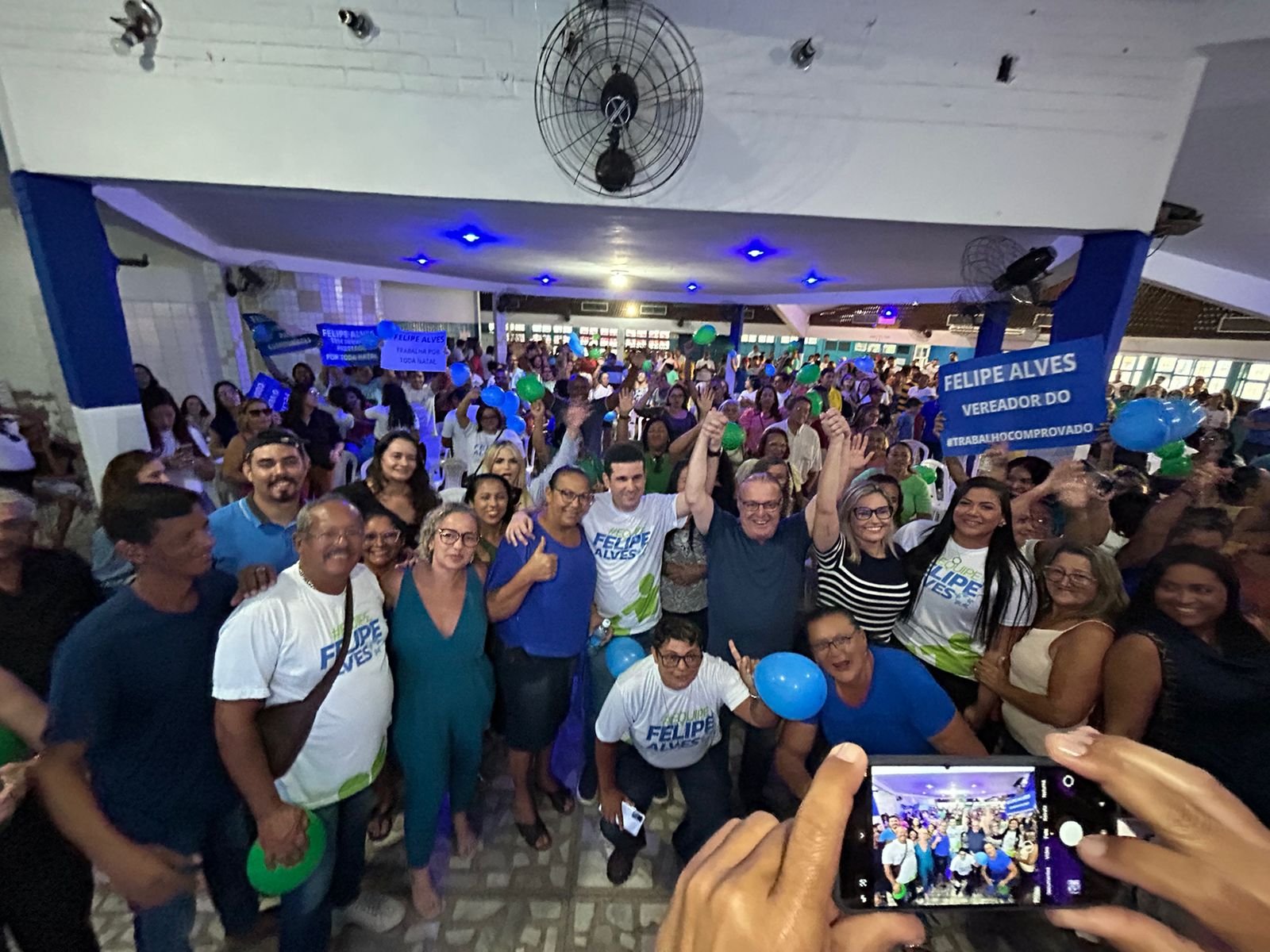 Vereador Felipe Alves reúne centenas de apoiadores em Natal