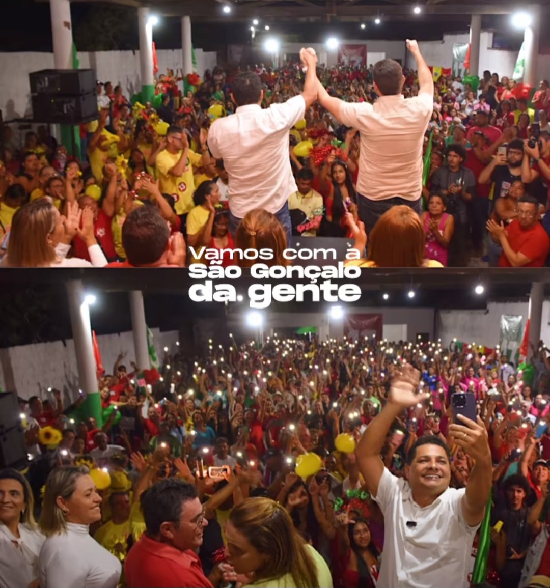 Eraldo Paiva e Poti Neto reúnem multidão em evento de pré-campanha em São Gonçalo do Amarante