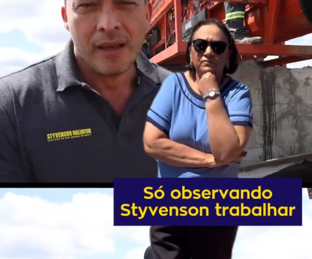 Styvenson ‘lacra’ com governadora Fátima Bezerra após 6 anos de governo postar vídeo recuperando rodovia