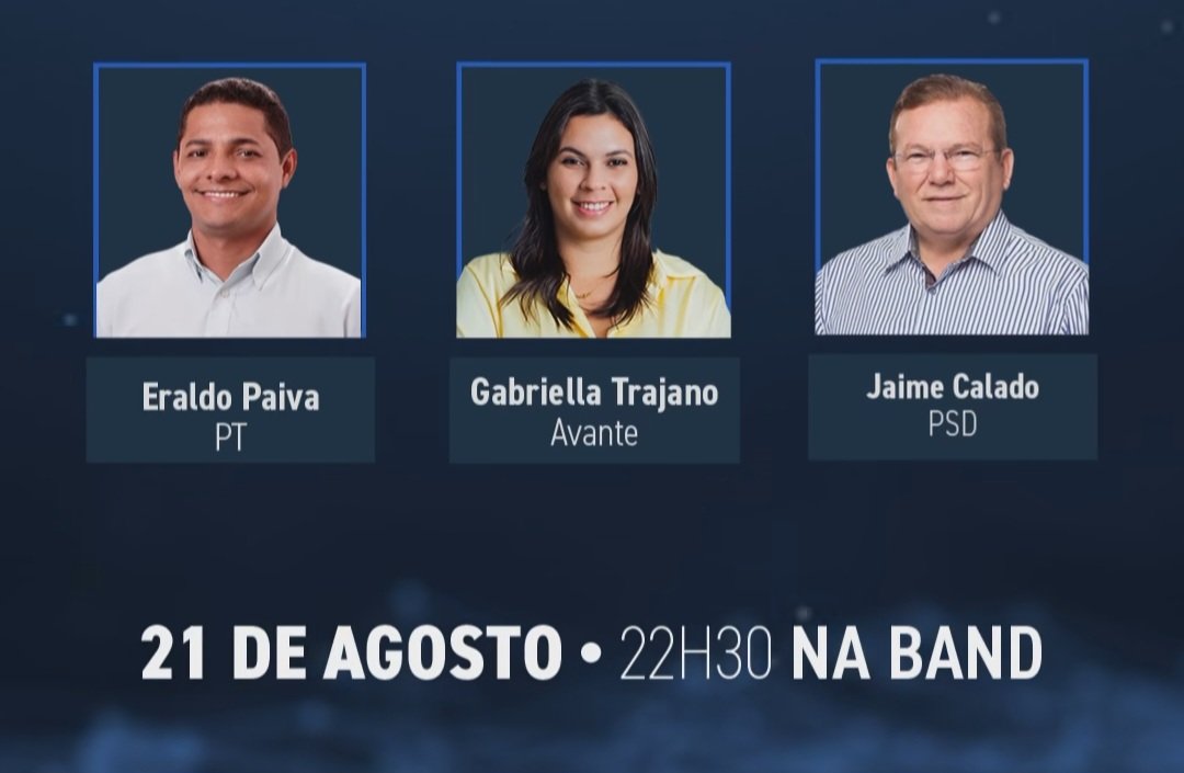 Debate com candidatos à Prefeitura de São Gonçalo do Amarante acontece nesta quarta-feira (21)