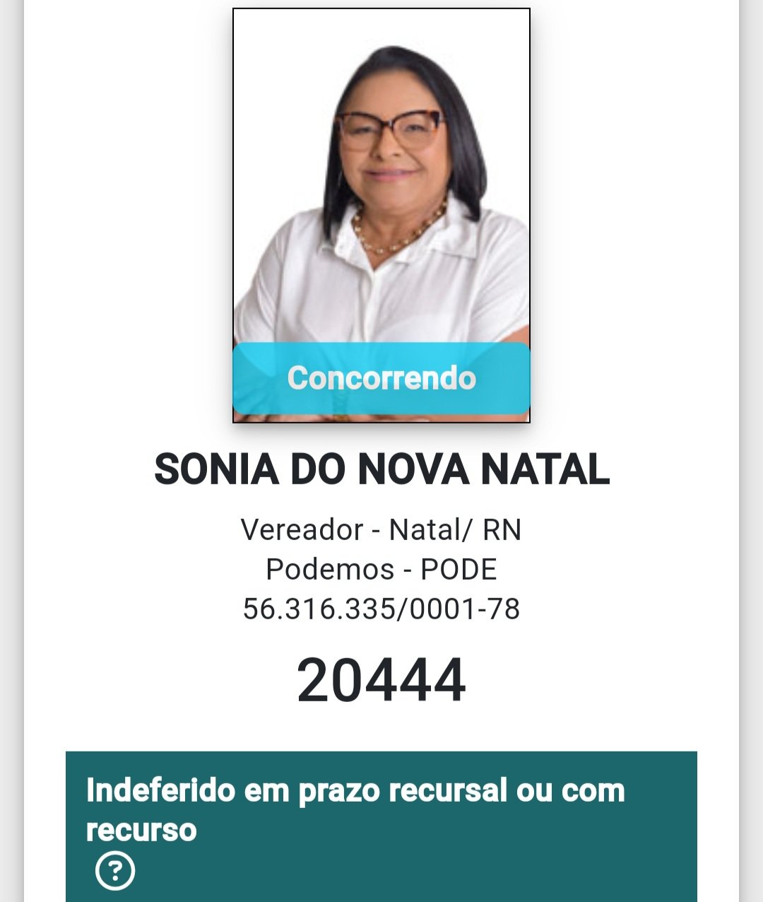 Sônia do Nova Natal tem candidatura indeferida pela Justiça Eleitoral