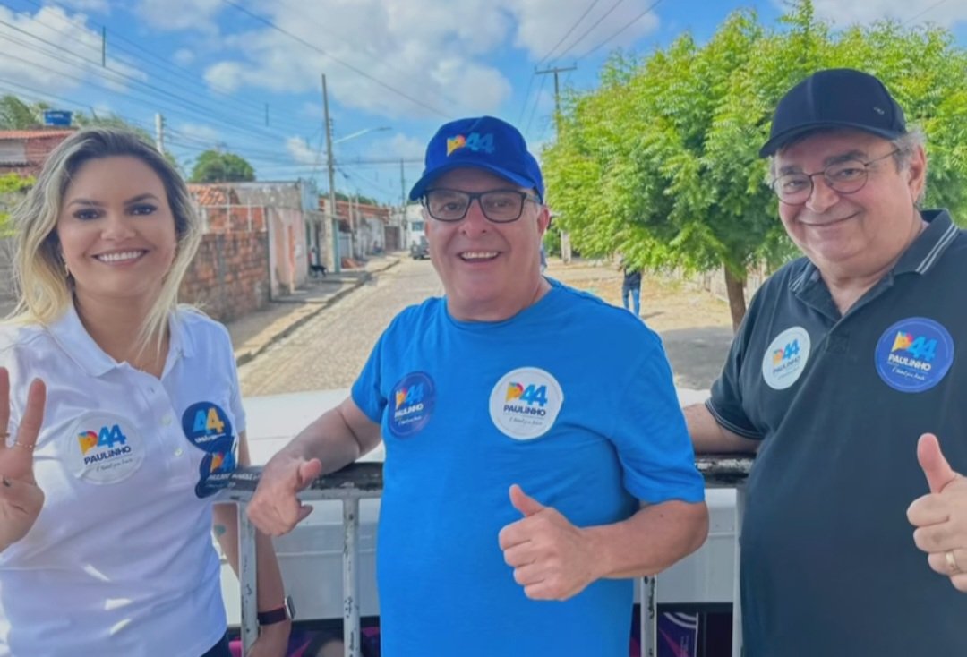 Na Zona Norte, Paulinho faz carreata ao lado de Álvaro Dias e Joanna Guerra