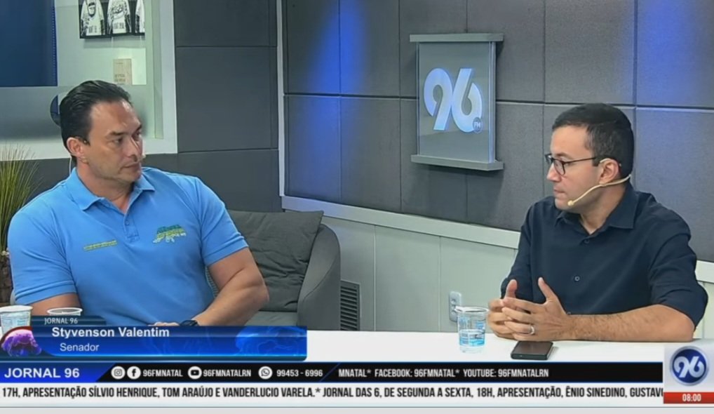 Styvenson descarta Allyson e Álvaro Dias e anuncia apoio a Rogério Marinho para o Governo