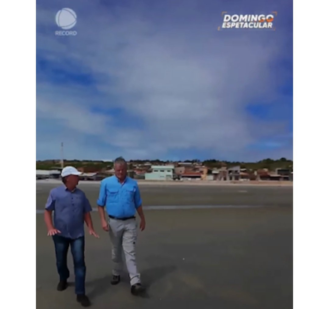Ponta do Mel na tela do Domingo Espetacular, da TV Record