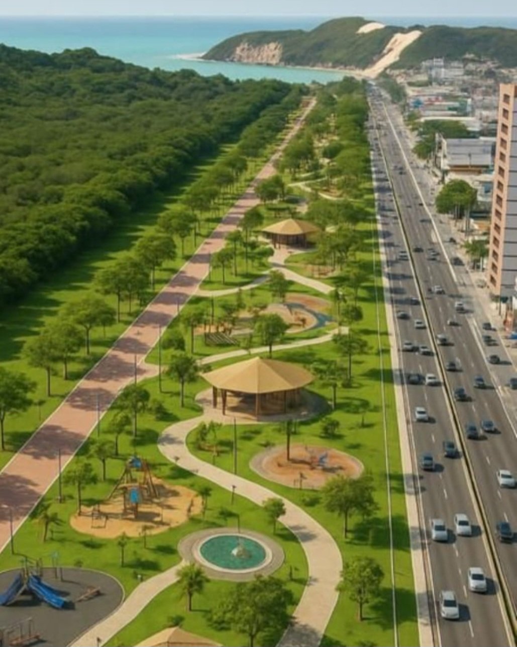 Parque Linear de Natal será implantado em área cedida pelo Exército na Av.Roberto Freire
