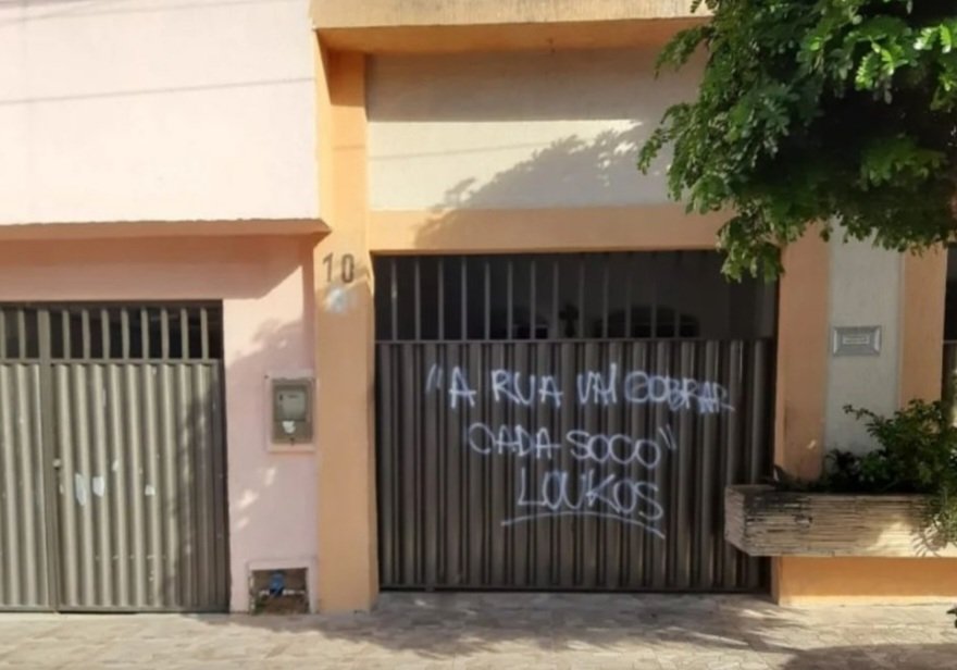Casa de “Bombado do Elevador” amanhece pichada em Natal