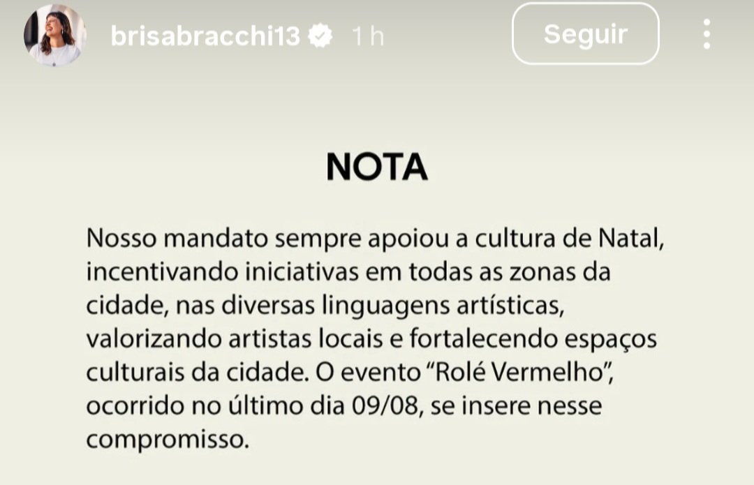 Em nota, Brisa Bracchi nega uso irregular de verba em festa do PT