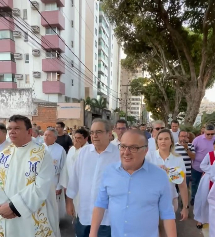 Álvaro Dias e Paulinho Freire participam do encerramento da Festa da Padroeira de Natal