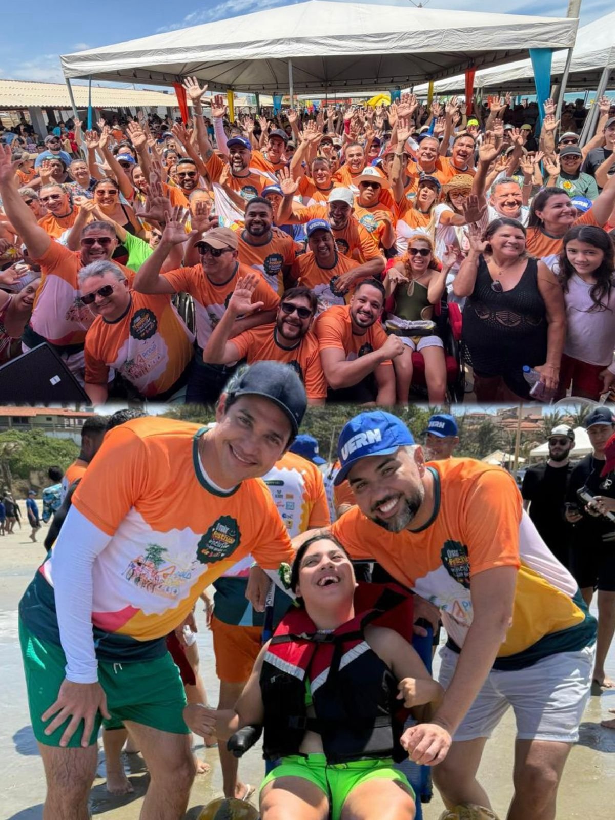 Kleber Rodrigues participa em Tibau do festival “A Praia é Para Todos”, o maior evento de inclusão no litoral do RN