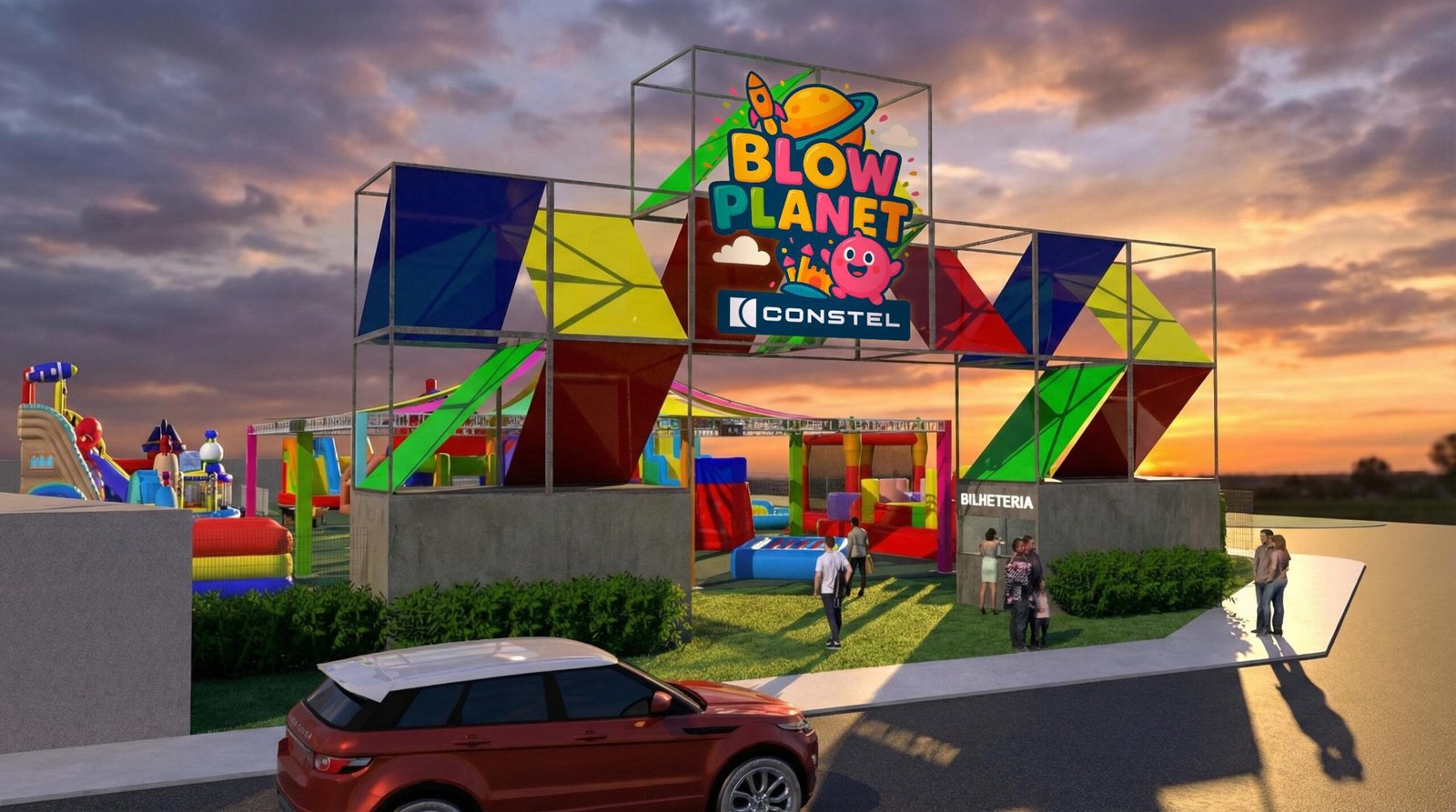 Maior parque temático do litoral sul chama atenção na praia de Pirangi