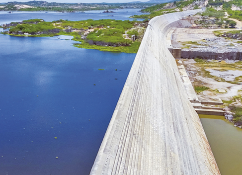 Barragem de Oiticica alcança a marca de 100 milhões de metros cúbicos