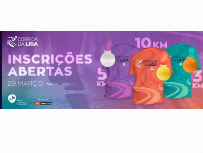 Liga Contra o Câncer promove corrida beneficente em Natal no dia 29 de março