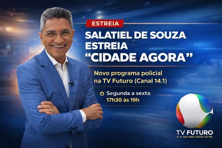 Salatiel de Souza estreia programa “Cidade Agora” na TV Futuro canal 14.1