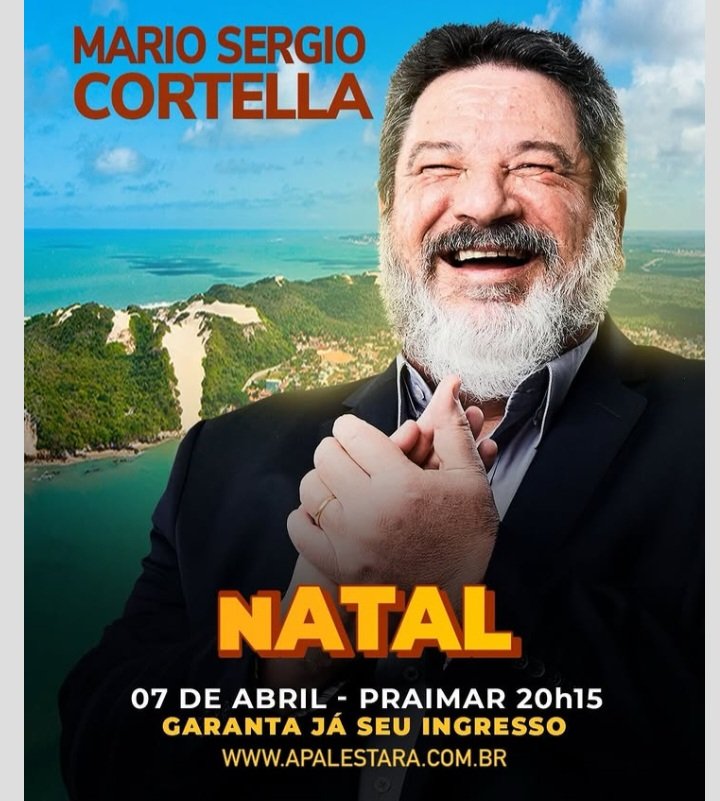 Mario Sergio Cortella apresenta “Cortellando Ainda Mais” em Natal no dia 7 de abril