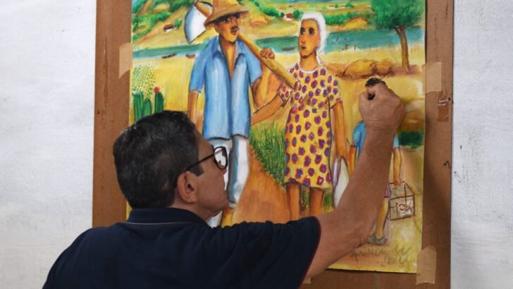 Exposição sobre Assis Marinho segue até o dia 29 de março na Pinacoteca Potiguar