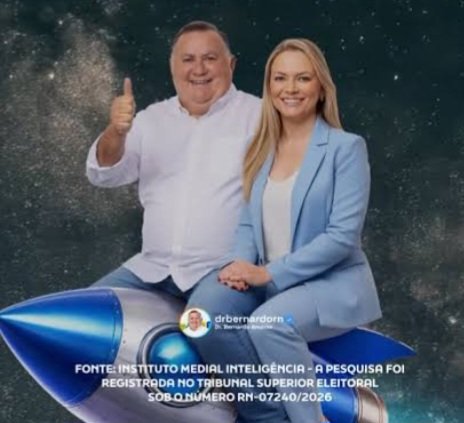 Dr. Bernardo cresce em pesquisa e esposa aparece entre mais citadas para estadual