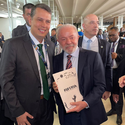 Reitor da Ufersa convida Lula para visitar universidade