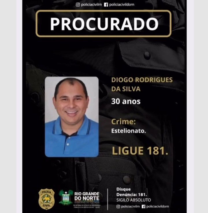 Ex-vereador de Parnamirim segue foragido e Polícia Civil reforça pedido de denúncias