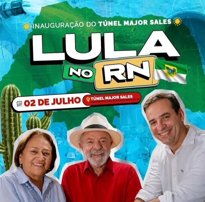 Lula cumpre agenda no RN nesta quinta(02)