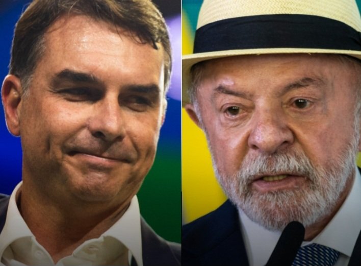 Quaest: No 2° turno vantagem de Lula contra Flávio Bolsonaro cai de 8 pontos para 1 em dois meses